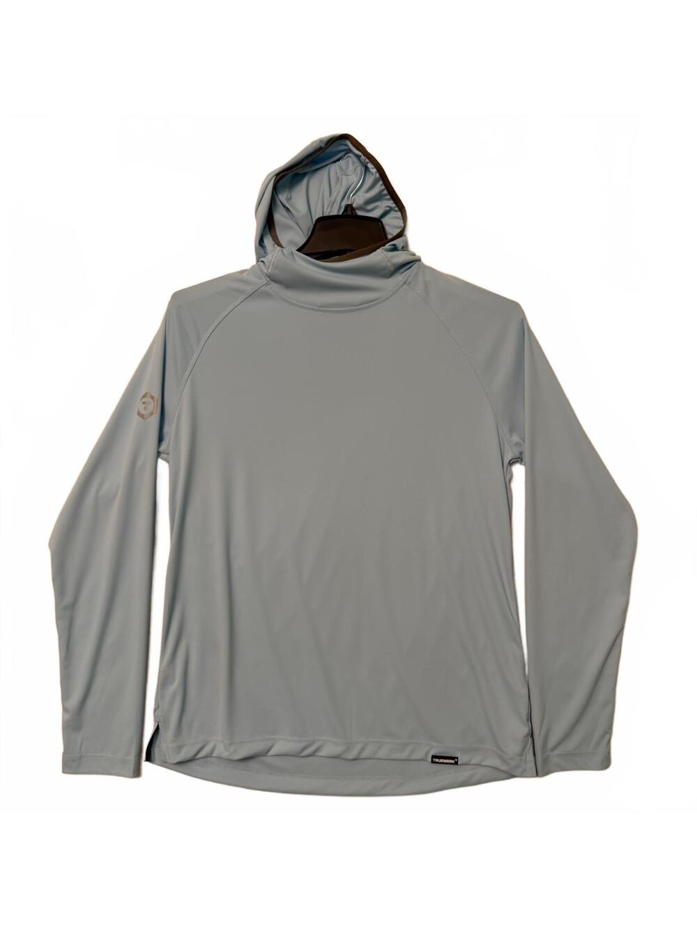 Truewerk B1 Sun Hoodie Women's LARGE Blue Long Sleeve UV Protection Shirt